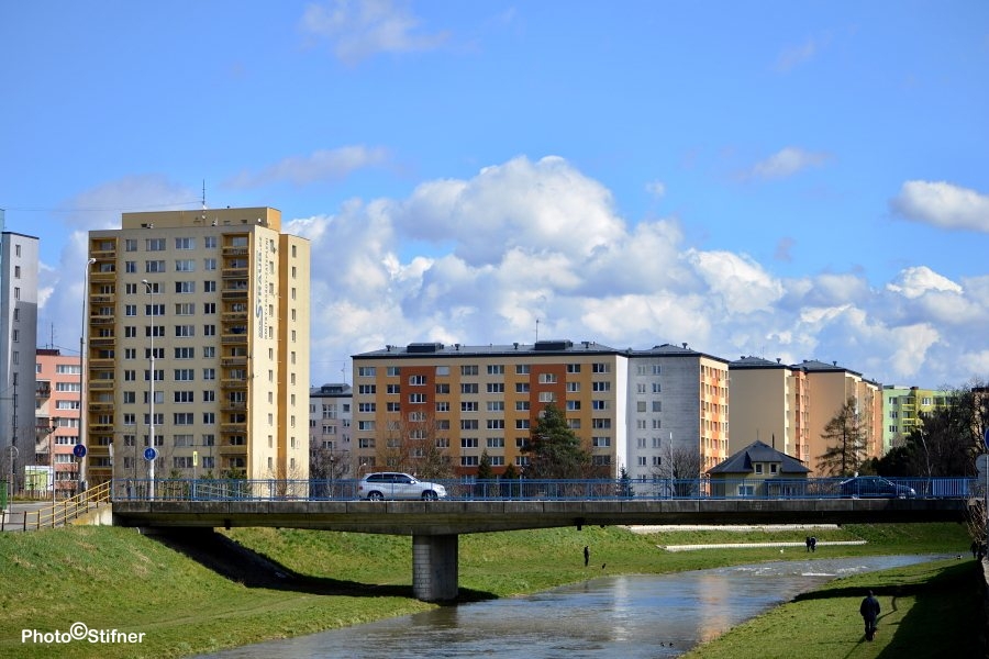 Most Pekařská a sídliště Kateřinky - GPS:49.9460628N, 17.9019750E